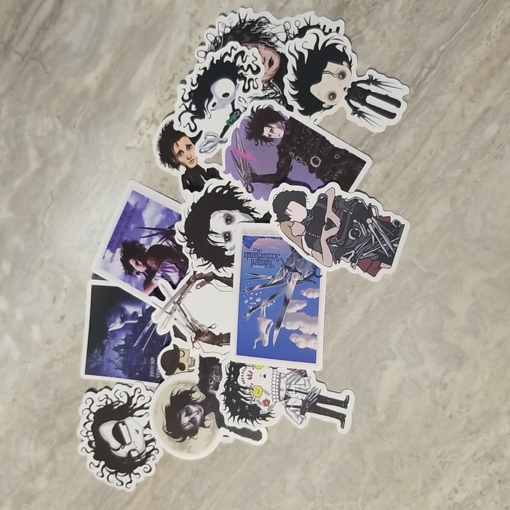 Tim Burton's Edward Scissorhand stickers